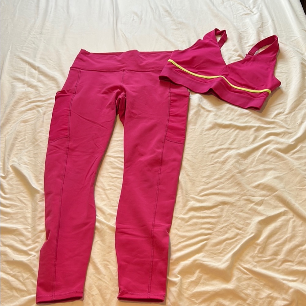 Fabletics Pink Activewear Set